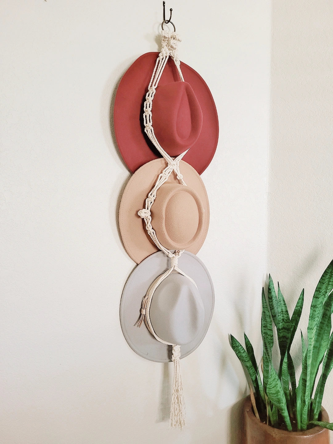 Triple Vertical Hat Hanger