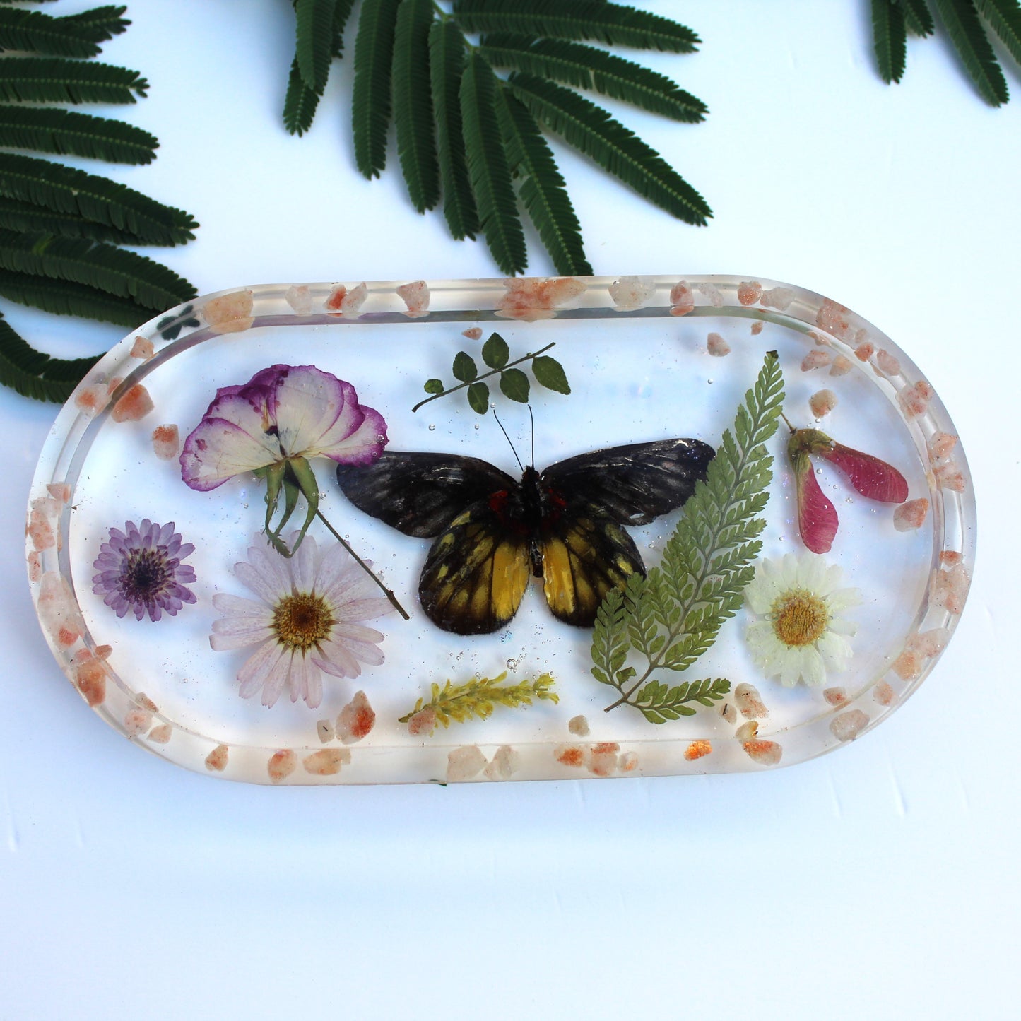 Garden Butterfly Resin Tray